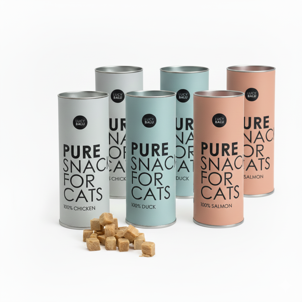 PURE Katzensnacks 6er Bundle – Dosen in den Sorten Huhn, Ente und Lachs