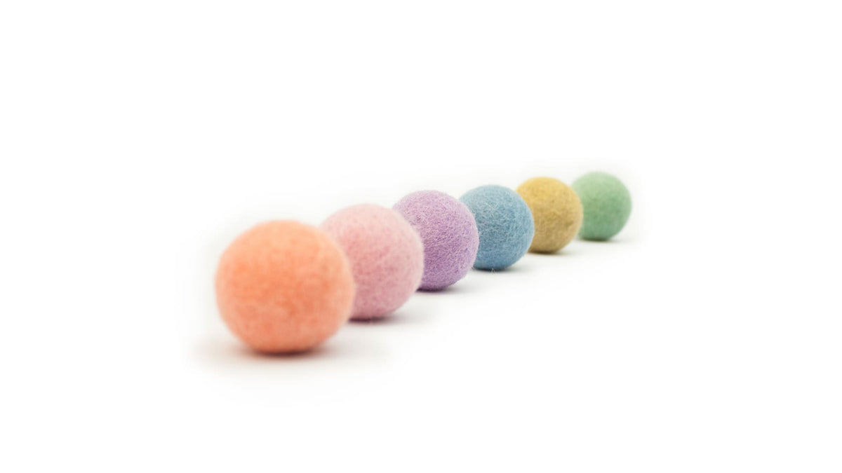 RAINBOW BALLS palline di feltro