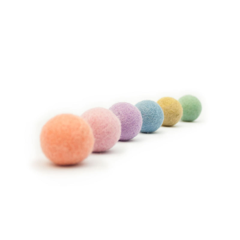 RAINBOW BALLS palline di feltro