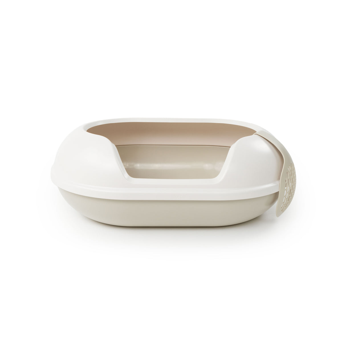 Lettiera ARENA in beige-bianco, foto in studio