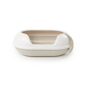 Lettiera ARENA in beige-bianco, foto in studio
