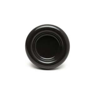 Gamelle pour chat DROP en noir brillant – vue de dessus du bol à forme organique.