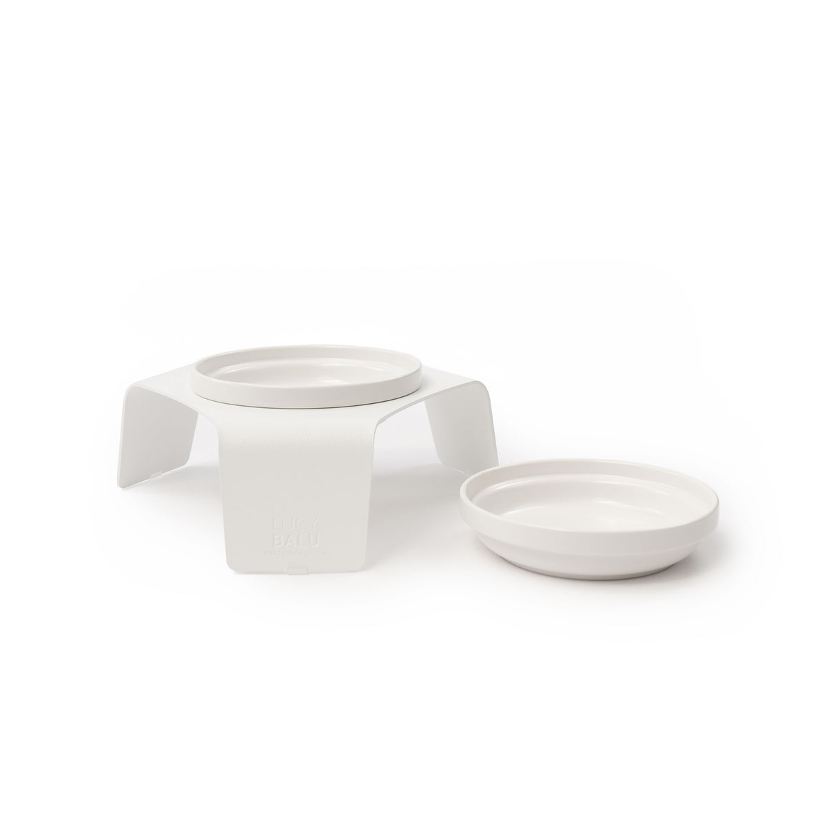 Set DELI in bianco: base con vaschetta e una seconda vaschetta separata