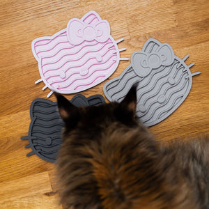 ZENCAT Schleckmatten - Hello Kitty Edition in Anthrazit, Taupe und Rosé