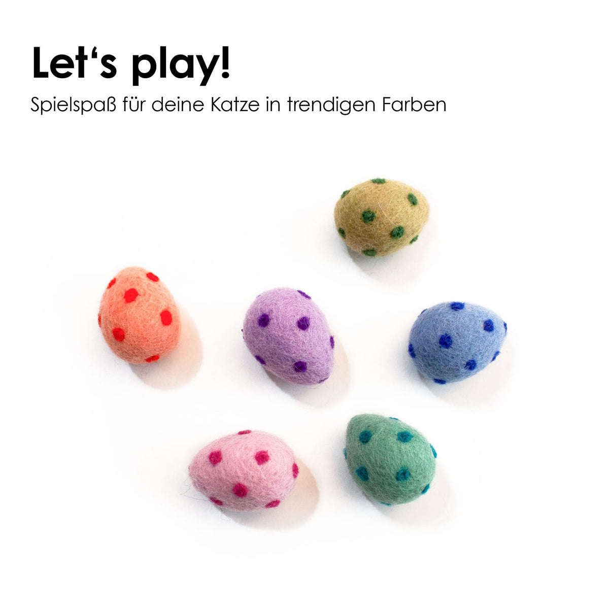 RAINBOW EGGS Katzenbälle – Let's play!