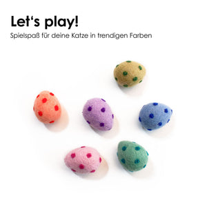 RAINBOW EGGS Katzenbälle – Let's play!