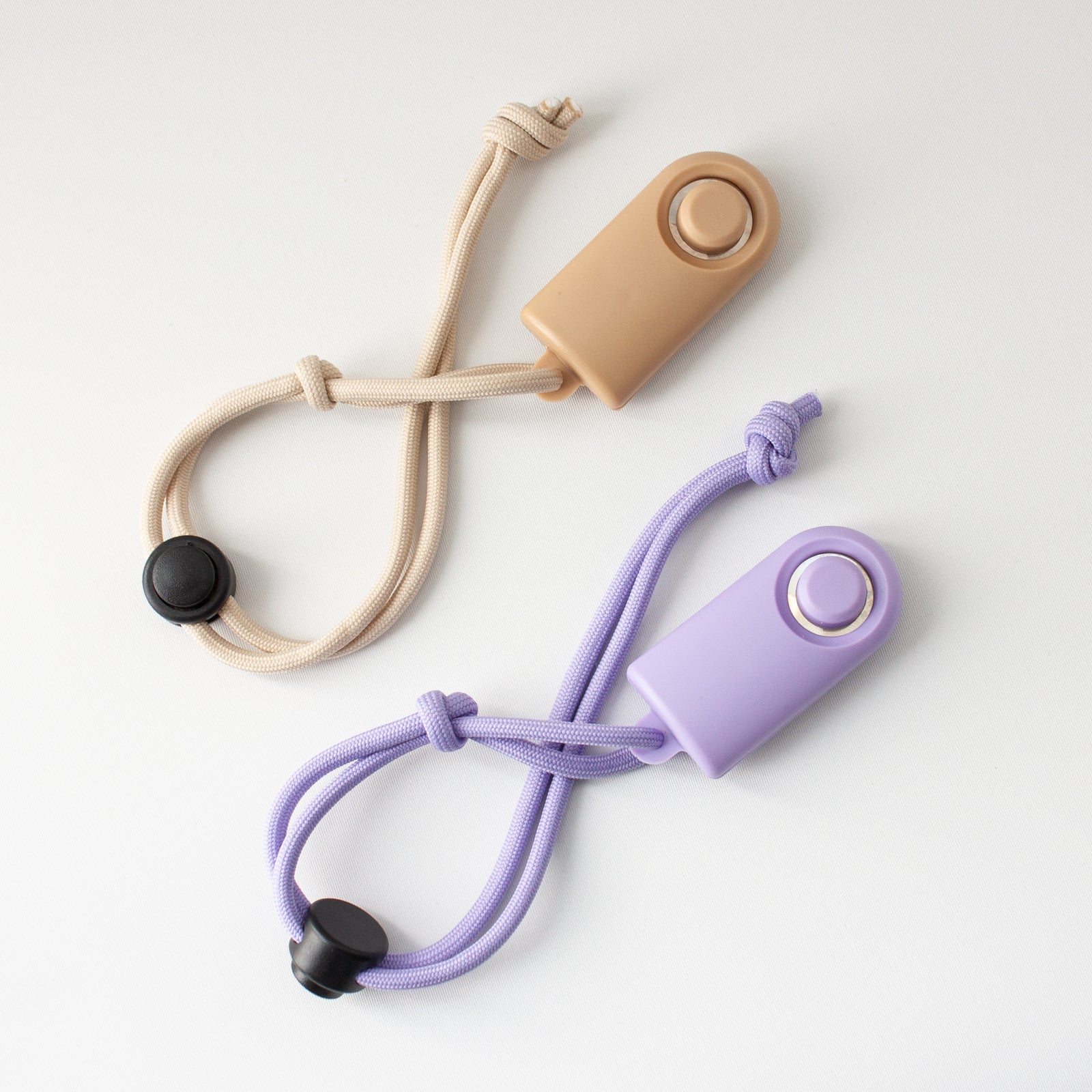 CLICKER Trainings-Klicker 2er Set in lilac und taupe mit Schlaufe