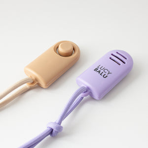 CLICKER Trainings-Klicker 2er Set in taupe und lilac mit LucyBalu Logo