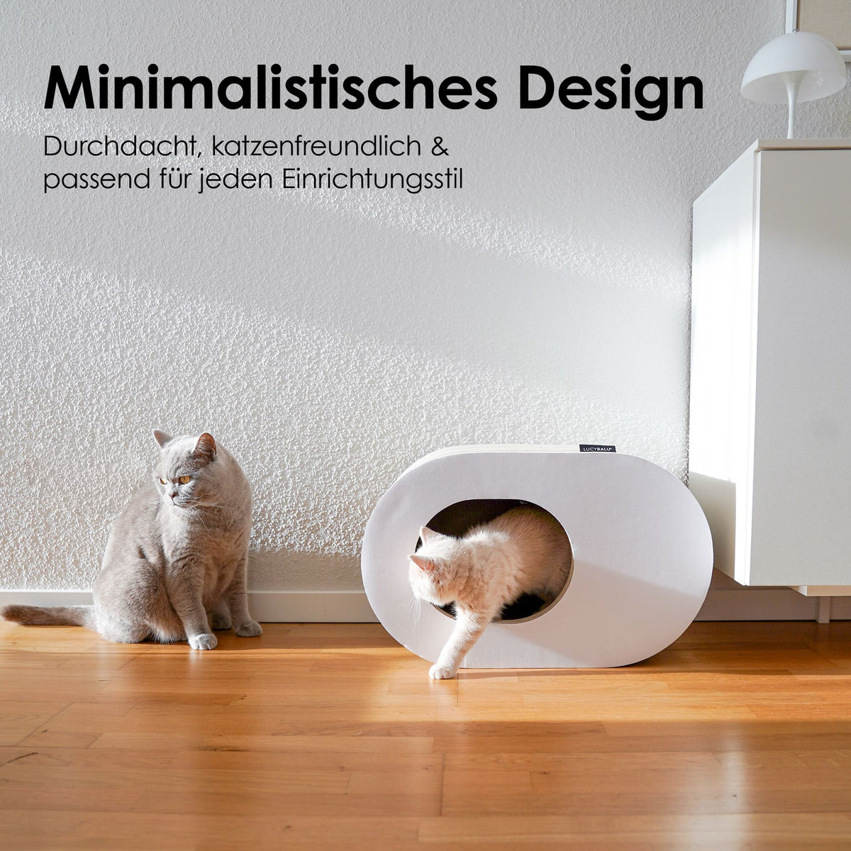 PAPERCAVE Katzenhöhle: Minimalistisches Design, katzenfreundlich und passend für jeden Einrichtungsstil