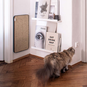 Planche à griffer moderne pour chats en anthracite/sisal