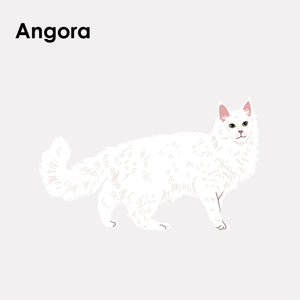 Adesivo in feltro STICKY CATS con motivo angora