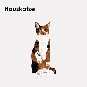 Adesivo in feltro STICKY CATS con motivo gatto domestico
