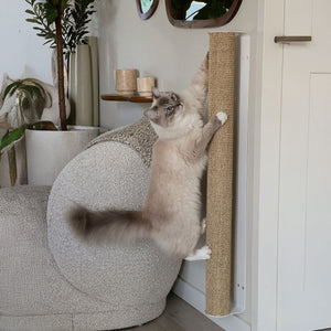 Colonna da grattare in sisal CATWALK con fissaggio a parete
