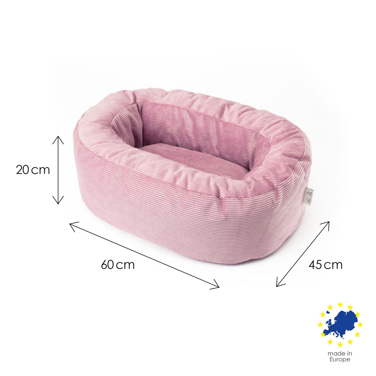 Abmessungen des DINGHY Katzenbetts Hello Kitty Edition: 60 x 45 x 20 cm, Made in Europe