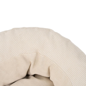 Cuccia per gatti DINGHY, primo piano del morbido tessuto in velluto a coste