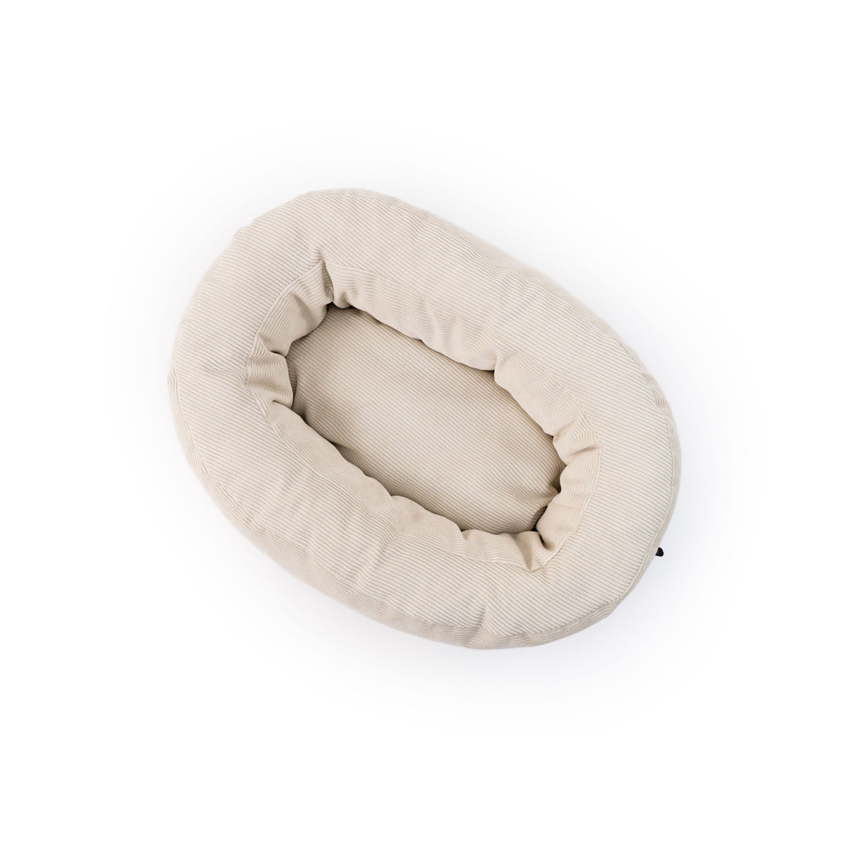 Cuccia per gatti DINGHY in bianco crema, vista prodotto dall'alto