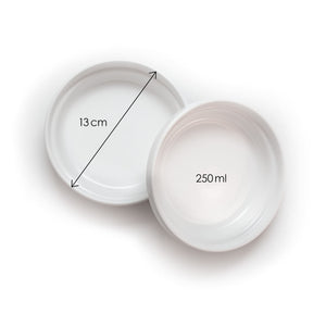 Dimensions du bol en porcelaine BOWL : diamètre 13 cm, contenance 250 ml.
