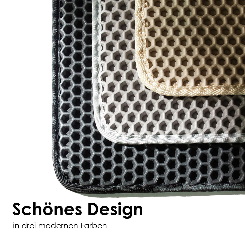 LOOMAT Streumatte: Schönes Design in drei modernen Farben – Anthrazit, Grau und Sand