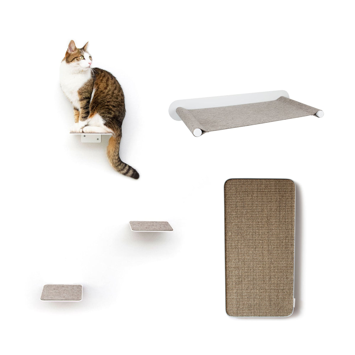 Kit Mur d&#39;escalade pour chat (Blanc) - SCRATCHPAD