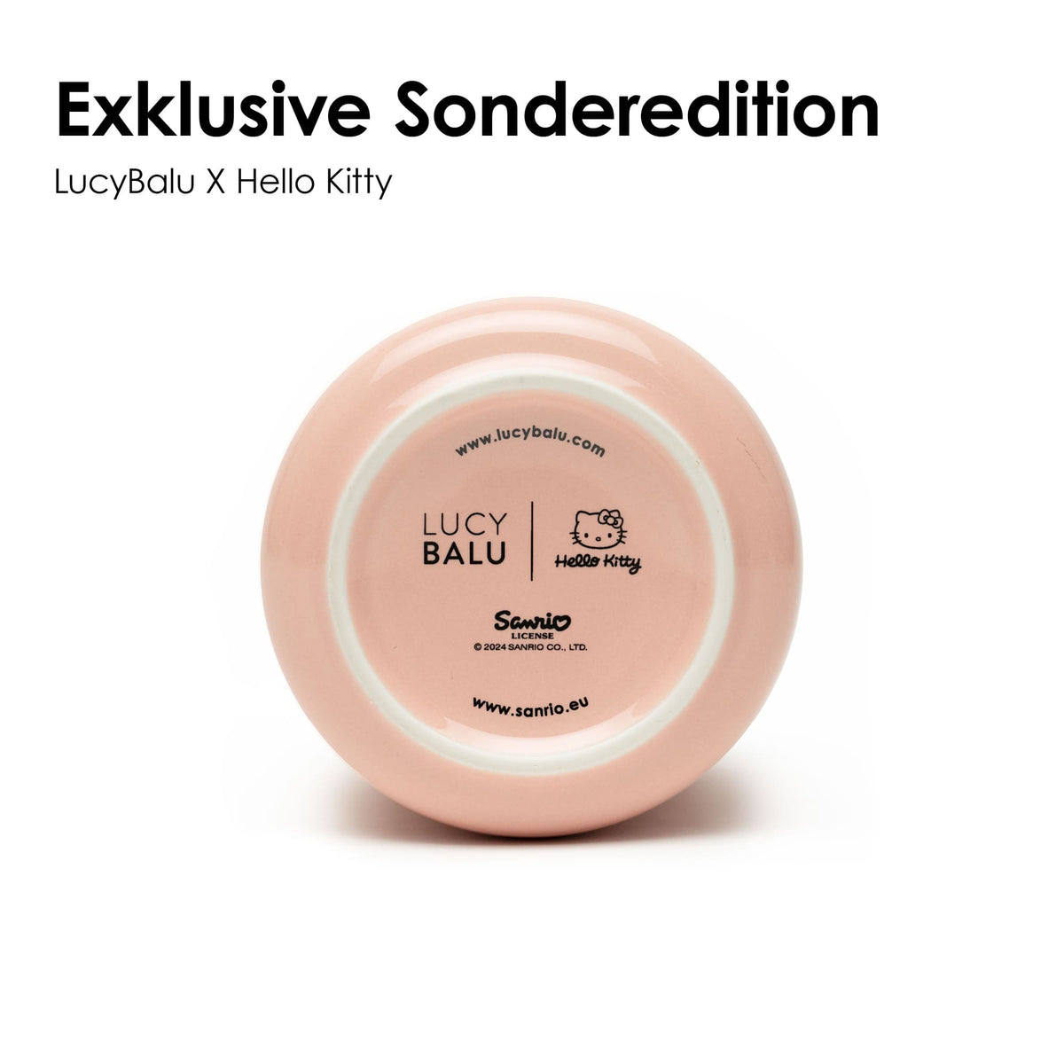 Boden der SNACK BAR Leckerlidose - Hello Kitty Edition mit LucyBalu X Hello Kitty Sanrio-Lizenzlogo
