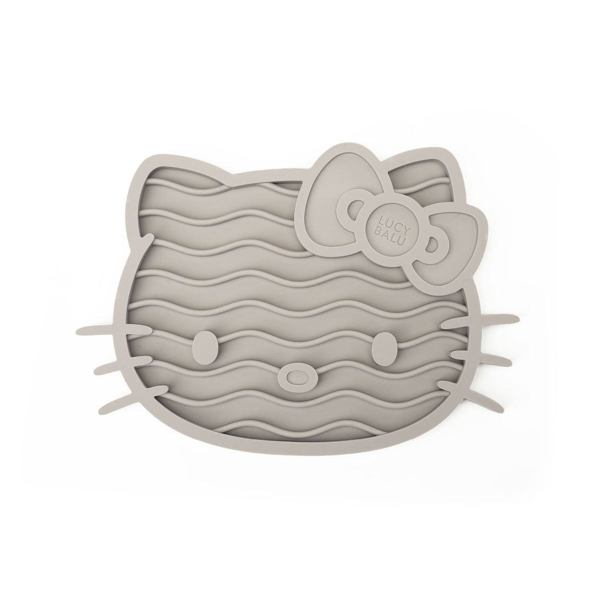 ZENCAT Schleckmatte - Hello Kitty Edition in Taupe mit LucyBalu Logo