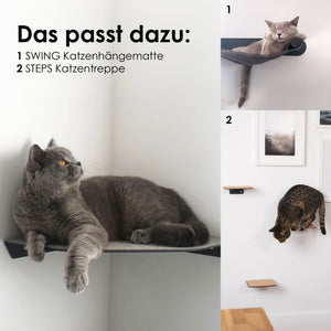 Assortis à l'étagère murale CORNER : hamac pour chat SWING et escalier pour chat STEPS