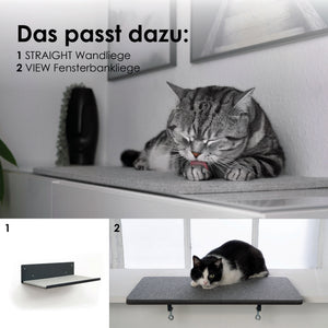 Passend zur FELTY Fensterbrettauflage: STRAIGHT Wandliege und VIEW Fensterbankliege