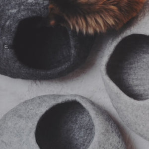 PEBBLE cuccia di feltro per gatti