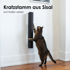 Tiragraffi per gatti in sisal, nero