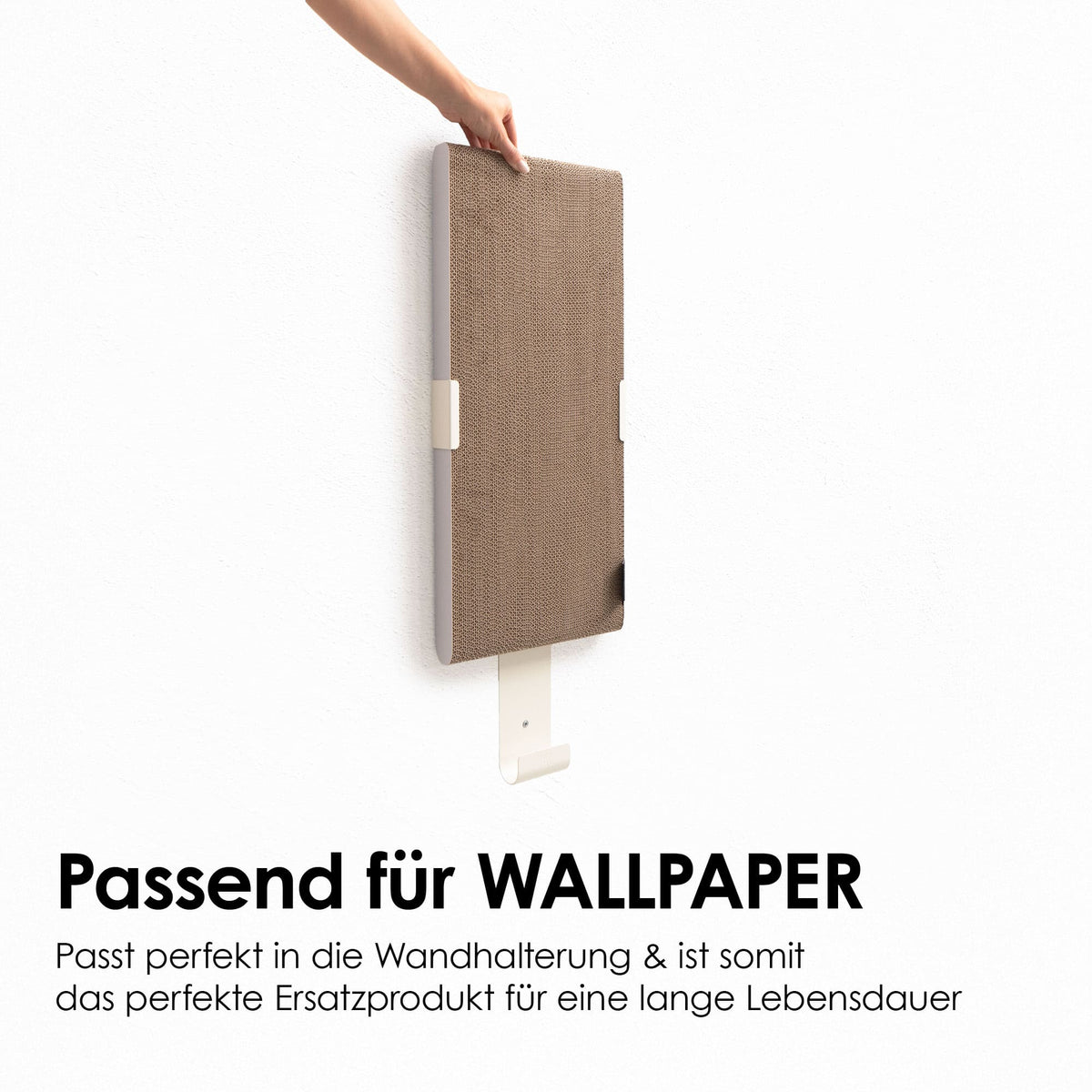 La tavola da grattare SCRATCHPAPER viene fissata al supporto a parete